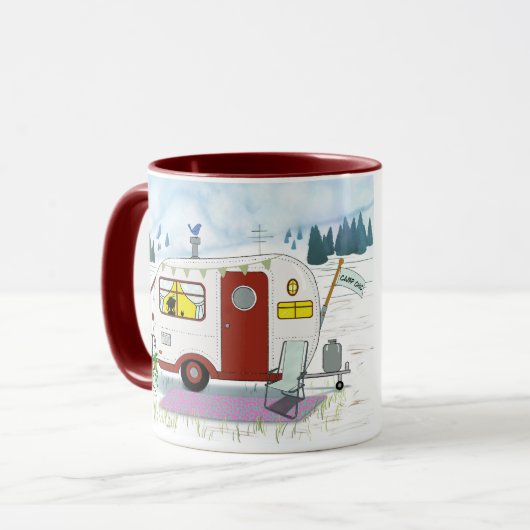 Red Trailer Camp Chic Mug (Devant gauche)