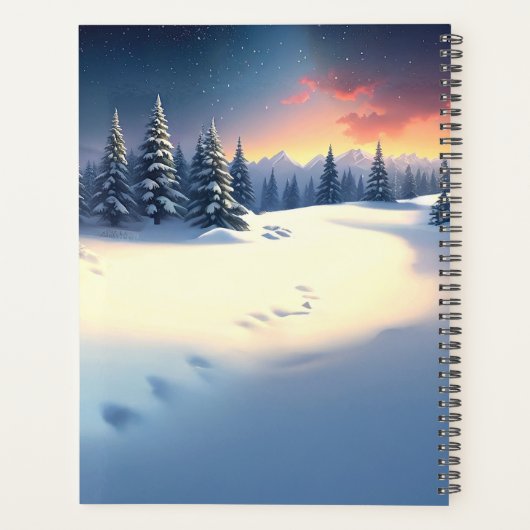 Red Train Christmas Tree Holiday Planner (Achterkant)