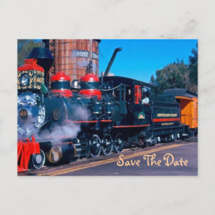 Red Train Save the Date Briefkaart