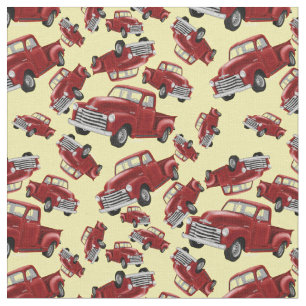 Red Trck Fabric Stof