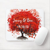 Red Tree bruiloft Muismat (Met muis)