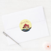 Red Tree River/Forest/Mountains Dank u Stickers (Envelop)
