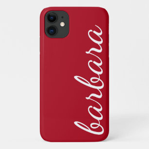 Red Trendy Script op maat iPhone 11 Hoesje