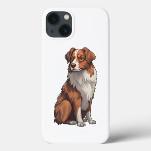Red Tri Australian Shepherd iPhone 13 Hoesje
