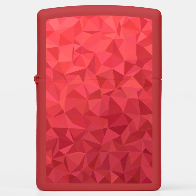 Red Triagles Gemstone Geode Marble Zippo Lighter (Voorkant)