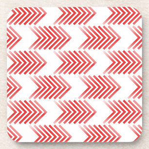 Red Tribal Arrow-patroon Drankjes Onderzetter