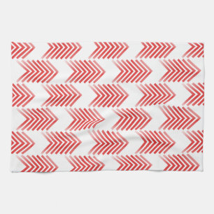 Red Tribal Arrow-patroon Theedoek