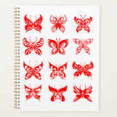 Red Tribal Butterfly Ornamental (Devant)