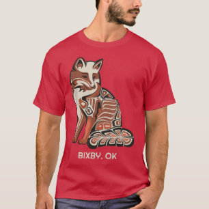 Red Tribal van Biby OK Native American Artwork T-shirt