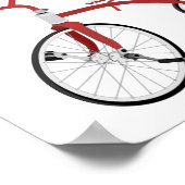 Red  Tricycle Kinder Décor Print Poster (Hoek)
