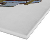 Red Triumph Tr4 Convertible Sportauto Snijplank (Hoek)