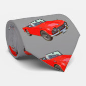 Red Triumph Tr4 Convertible Sportauto Stropdas (Opgerold)