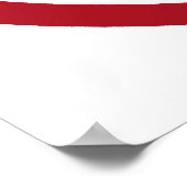 Red Tropical Flower Yin Yang Symbol Poster (Hoek)