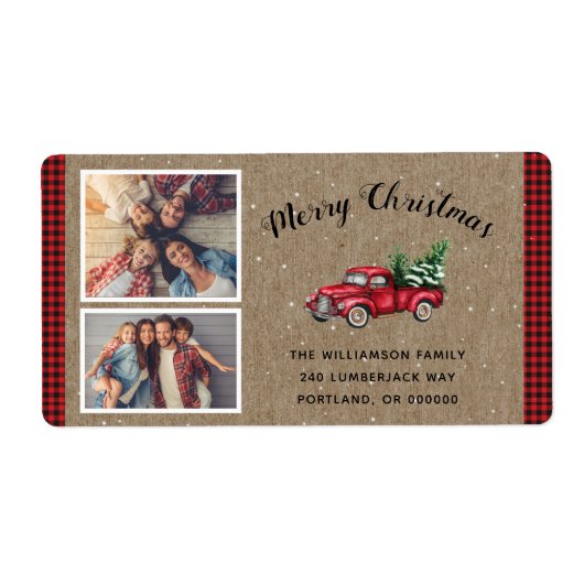  Red Truck 2 Etiket (Voorkant)