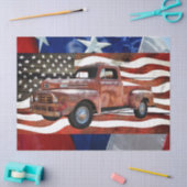  Red Truck Amerikaanse vlag Tissuepapier (Craft)