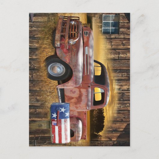 Red Truck Briefkaart (Voorkant)