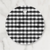 Red Truck Buffalo kerstmis Bedankjes Labels (Achterkant)