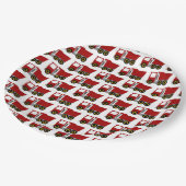 Red Truck Design Papieren Bordje (Gekanteld)