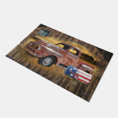  Red Truck Deurmat (Schuin)