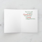  Red Truck en Pine Forest Feestdagen Kaart (Binnen)