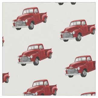 Red Truck Fabric Stof