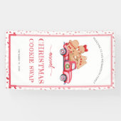  Red Truck Gingerbrood Cookie Swap Banner (Horizontaal)