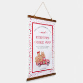 Red Truck Gingerbrood Cookie Swap Banner Hangend Wandkleed (Gebogen)