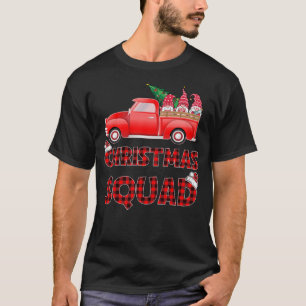 Red Truck Gnomes kerst - kerstvierkant beroemd T-shirt