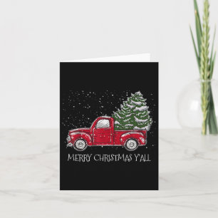 Red Truck Kerstmis Merry Kerstmis Y Kaart