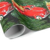 Red Truck kerstversiering Cadeaupapier (Rol Hoek)