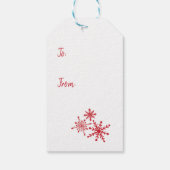 Red Truck met kerstboom Cadeaulabel (Achterkant)