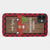  Red Truck met kerstboomtelefoon Case-Mate iPhone Case (Achterkant (horizontaal))