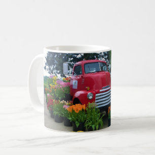 Red Truck met Tulips, Oregon Koffiemok