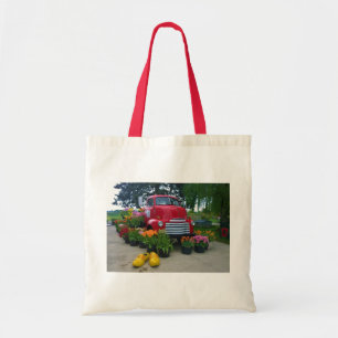 Red Truck met Tulips, Oregon Tote Bag