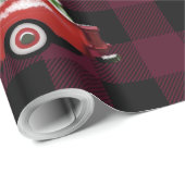 Red Truck op Red Black Pset Cadeaupapier (Rol Hoek)