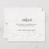  Red Truck Patriotic Budget kerstkaart (Achterkant)