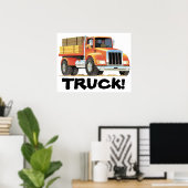 Red Truck Poster (Thuiskantoor)