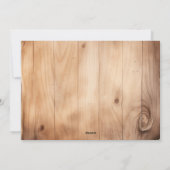 Red  Truck Rustic Country Feestdagenkaart (Achterkant)