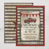  Red Truck Rustic Farmhouse Kaart (Voorkant / Achterkant)