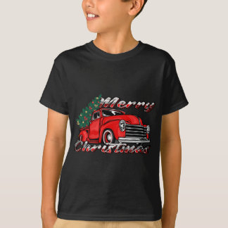  Red Truck Tree Merry Xmas - Red Truck T-shirt