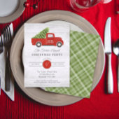 Red Truck & Tree Pset-kerstfeest Kaart