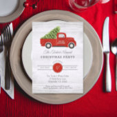  Red Truck & Tree Pset Kerstparty IV Kaart