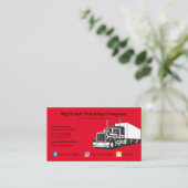 Red Trucking Company Visitekaartje (Staand voorkant)