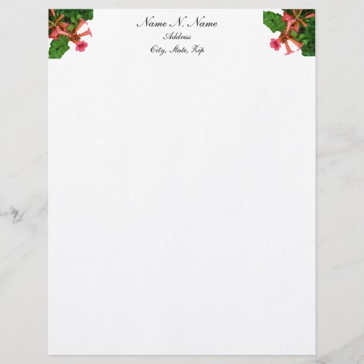 Red Trumpet Briefhoofd Sjabloon (Voorkant)