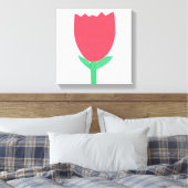 Red Tulip Art Canvas Afdruk (Insitu (Slaapkamer))