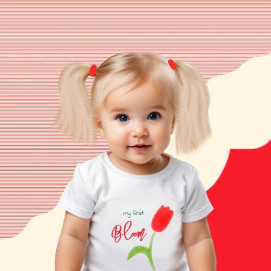 Red tulip baby T-Shirt