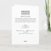 Red Tulip Blank groet en Notecard Kaart (Achterkant)