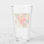 Red Tulip Blossom Glas (Achterkant)