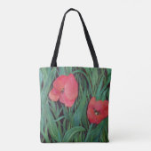 Red Tulip Canvas tas (Achterkant)