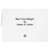Red Tulip Delight (Achterkant Horizontaal)